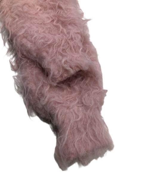 THE TOE（ザ・トゥー）the toe (ザ・トゥー) シャギーニットカーディガン ピンク サイズ:Mの古着・服飾アイテム