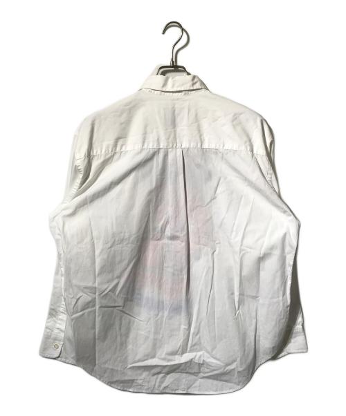 maison kitsune（メゾンキツネ）maison kitsune (メゾンキツネ) acide (アシッド) フォックスプリント長袖シャツ ホワイト サイズ:XXSの古着・服飾アイテム