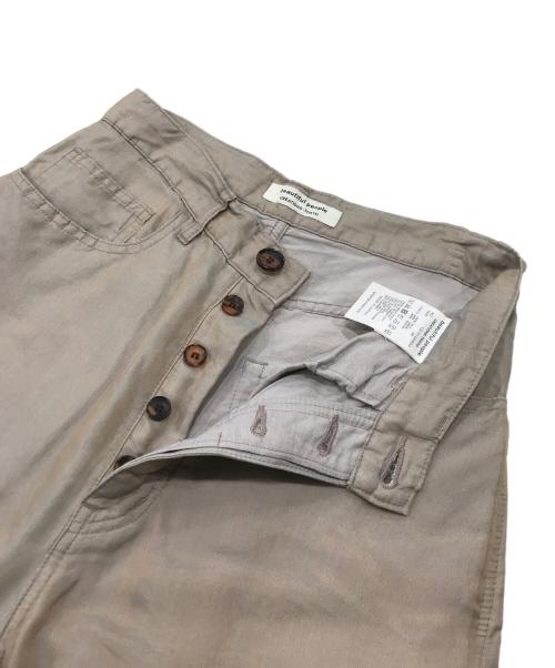 beautiful people（ビューティフルピープル）beautiful people (ビューティフルピープル) ロールアップパンツ/シルクパンツ グレー サイズ:36の古着・服飾アイテム