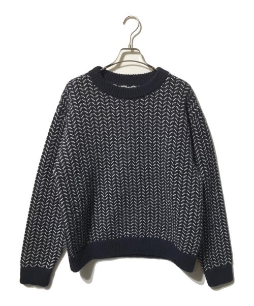 CHAOS FISHING CLUB（カオスフィッシングクラブ）CHAOS FISHING CLUB (カオスフィッシングクラブ) バーズアイニット ネイビー サイズ:表記なしの古着・服飾アイテム