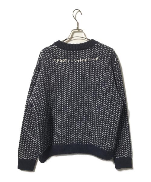 CHAOS FISHING CLUB（カオスフィッシングクラブ）CHAOS FISHING CLUB (カオスフィッシングクラブ) バーズアイニット ネイビー サイズ:表記なしの古着・服飾アイテム