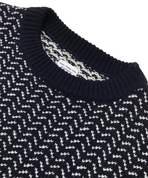 CHAOS FISHING CLUB（カオスフィッシングクラブ）CHAOS FISHING CLUB (カオスフィッシングクラブ) バーズアイニット ネイビー サイズ:表記なしの古着・服飾アイテム