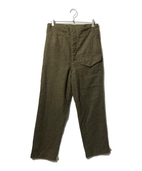 Canadian Army（カナダ軍）Canadian Army (カナダ軍) バトルドレスメルトンウールトラウザーズ/アーミーパンツ オリーブ サイズ:W41の古着・服飾アイテム