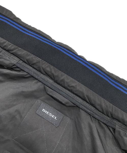 DIESEL（ディーゼル）DIESEL (ディーゼル) ナイロンミックスジップアップジャケット/フーデッドジャケット ブラック サイズ:Ｓの古着・服飾アイテム