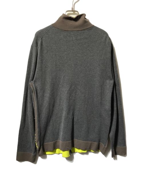 ARMANI EXCHANGE（アルマーニ エクスチェンジ）ARMANI EXCHANGE (アルマーニ エクスチェンジ) ニットジャケット/ジップジャケット グレー サイズ:Ｌの古着・服飾アイテム