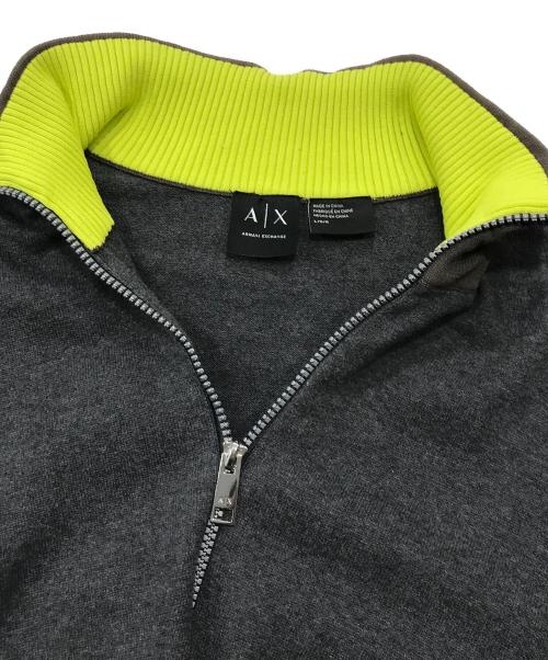 ARMANI EXCHANGE（アルマーニ エクスチェンジ）ARMANI EXCHANGE (アルマーニ エクスチェンジ) ニットジャケット/ジップジャケット グレー サイズ:Ｌの古着・服飾アイテム
