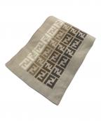 FENDIフェンディ）の古着「ズッカ柄マフラー」｜ベージュ