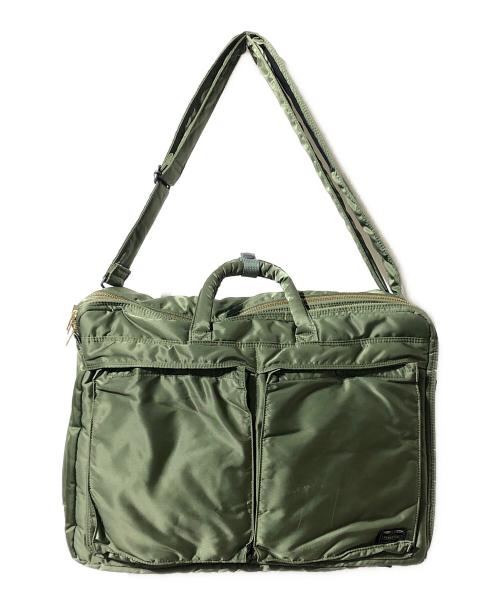 PORTER（ポーター）PORTER (ポーター) 3WAY BRIEFCASE カーキの古着・服飾アイテム