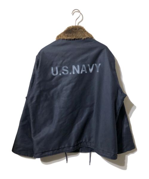 HOUSTON（ヒューストン）HOUSTON (ヒューストン) N-1デッキジャケット ネイビー サイズ:44の古着・服飾アイテム