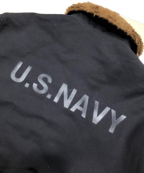 HOUSTON（ヒューストン）HOUSTON (ヒューストン) N-1デッキジャケット ネイビー サイズ:44の古着・服飾アイテム