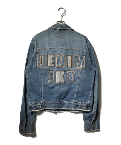 D&G DOLCE & GABBANA（ディーアンドジー ドルチェ＆ガッバーナ）D&G DOLCE & GABBANA (ディーアンドジー ドルチェ＆ガッバーナ) バックワッペンデニムジャケット インディゴ サイズ:XLの古着・服飾アイテム