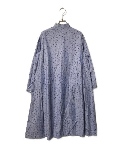 45rpm umii908（フォーティーファイブアールピーエムウミ908）45rpm umii908 (フォーティーファイブアールピーエムウミ908) 小花柄プルオーバーシャツワンピース ブルー サイズ:1の古着・服飾アイテム