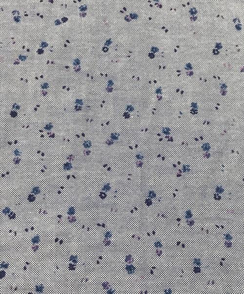 45rpm umii908（フォーティーファイブアールピーエムウミ908）45rpm umii908 (フォーティーファイブアールピーエムウミ908) 小花柄プルオーバーシャツワンピース ブルー サイズ:1の古着・服飾アイテム