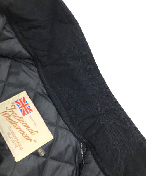 Traditional Weatherwear（トラディショナルウェザーウェア）Traditional Weatherwear (トラディショナルウェザーウェア) WAVERLY キルティングコート ブラック サイズ:36の古着・服飾アイテム