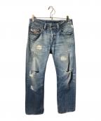 DIESELディーゼル）の古着「デニムパンツ/ダメージデニムパンツ」｜インディゴ