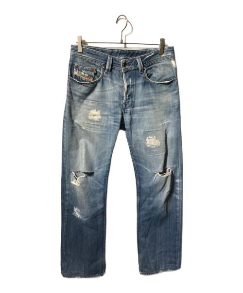 DIESEL（ディーゼル）DIESEL (ディーゼル) デニムパンツ/ダメージデニムパンツ インディゴ サイズ:76cm（w30）の古着・服飾アイテム