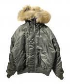 ALPHAアルファ）の古着「N-2B フライトジャケット」｜カーキ