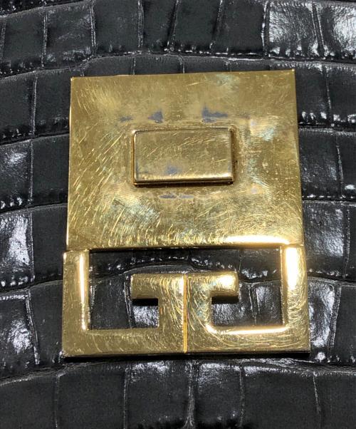 GIVENCHY（ジバンシィ）GIVENCHY (ジバンシィ) クロコ調ショルダーバッグ グリーンの古着・服飾アイテム