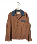 WACKO MARIAワコマリア）の古着「オープンカラーシャツ」｜ブラウン