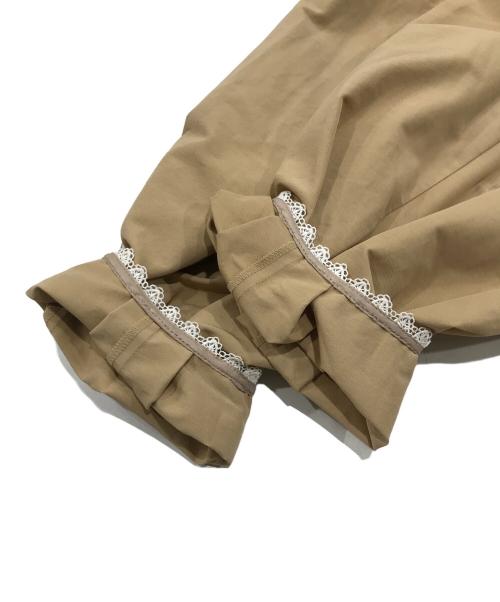 Maglie le cassetto（マーリエ ル カセット）Maglie le cassetto (マーリエ ル カセット) ノーカラーショートブルゾン/ボックスシルエットブルゾン ブラウン サイズ:11の古着・服飾アイテム