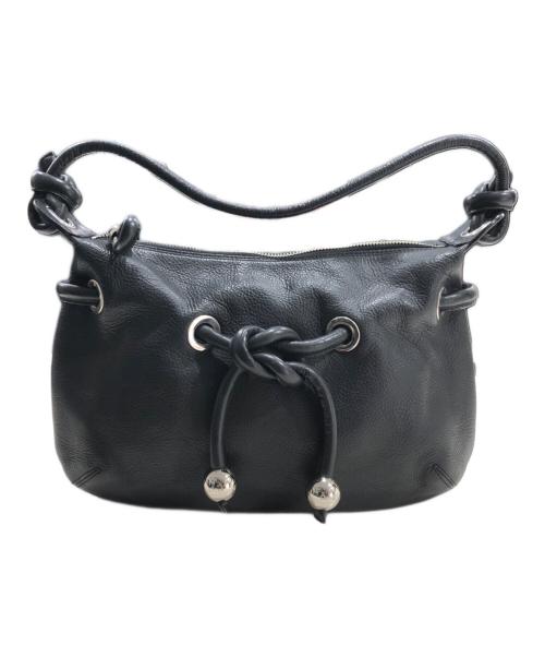 Chloe（クロエ）Chloe (クロエ) メタルボールレザーワンショルダーバッグ ブラックの古着・服飾アイテム