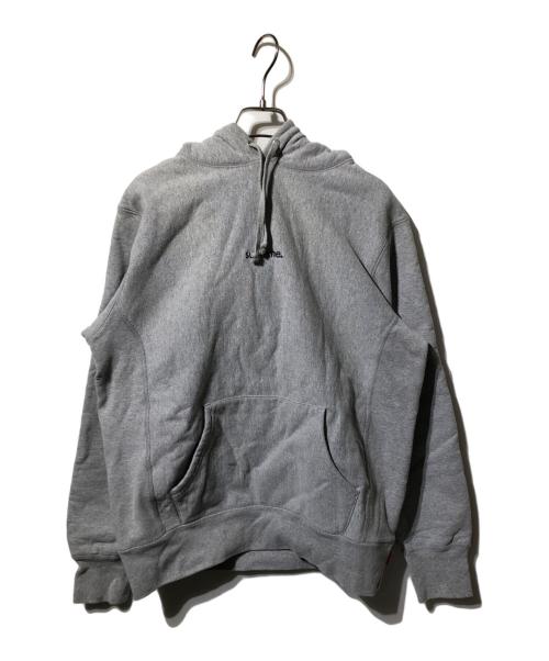 SUPREME（シュプリーム）SUPREME (シュプリーム) trademark hooded sweatshirt（トレードマーク　フーデッド　スウェットシャツ） グレー サイズ:Mの古着・服飾アイテム