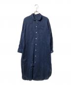tricot COMME des GARCONSトリココムデギャルソン）の古着「ガーゼコットンシャツワンピース」｜ネイビー