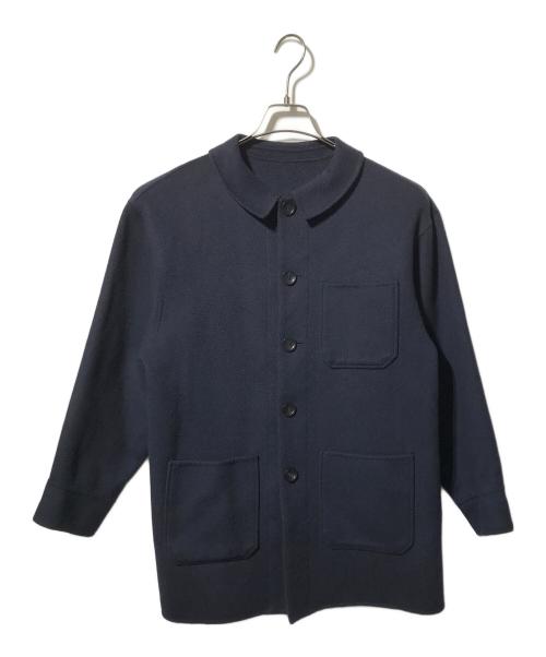 mizuiro-ind（ミズイロインド）mizuiro-ind (ミズイロインド) ウールブレンドリバージャケット ネイビー サイズ:表記なしの古着・服飾アイテム