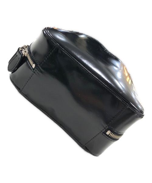 JUNYA WATANABE（ジュンヤワタナベ）JUNYA WATANABE (ジュンヤワタナベ) ステアガラス×クロコ型押し ショルダー付き2wayバッグ ブラックの古着・服飾アイテム