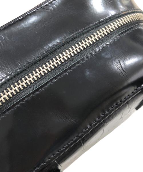 JUNYA WATANABE（ジュンヤワタナベ）JUNYA WATANABE (ジュンヤワタナベ) ステアガラス×クロコ型押し ショルダー付き2wayバッグ ブラックの古着・服飾アイテム