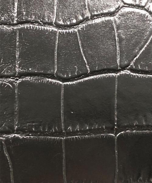JUNYA WATANABE（ジュンヤワタナベ）JUNYA WATANABE (ジュンヤワタナベ) ステアガラス×クロコ型押し ショルダー付き2wayバッグ ブラックの古着・服飾アイテム
