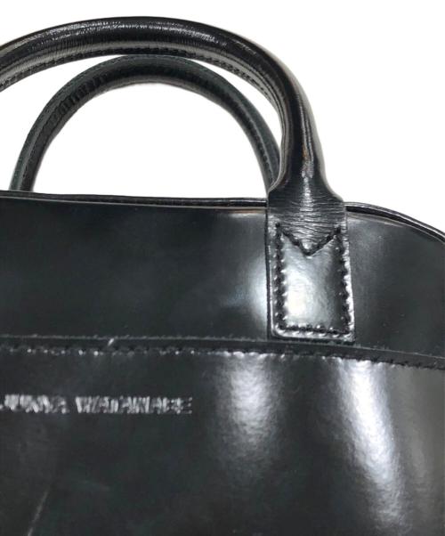 JUNYA WATANABE（ジュンヤワタナベ）JUNYA WATANABE (ジュンヤワタナベ) ステアガラス×クロコ型押し ショルダー付き2wayバッグ ブラックの古着・服飾アイテム