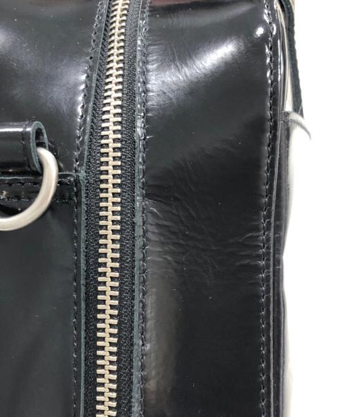 JUNYA WATANABE（ジュンヤワタナベ）JUNYA WATANABE (ジュンヤワタナベ) ステアガラス×クロコ型押し ショルダー付き2wayバッグ ブラックの古着・服飾アイテム