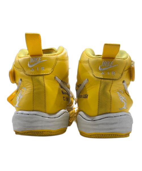 NIKE（ナイキ）NIKE (ナイキ) OFF-WHITE (オフホワイト) エアフォース1 SP LTHR スニーカー ホワイト×イエロー サイズ:28.5㎝の古着・服飾アイテム