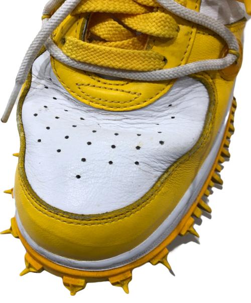 NIKE（ナイキ）NIKE (ナイキ) OFF-WHITE (オフホワイト) エアフォース1 SP LTHR スニーカー ホワイト×イエロー サイズ:28.5㎝の古着・服飾アイテム