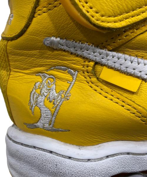 NIKE（ナイキ）NIKE (ナイキ) OFF-WHITE (オフホワイト) エアフォース1 SP LTHR スニーカー ホワイト×イエロー サイズ:28.5㎝の古着・服飾アイテム