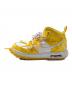 NIKE (ナイキ) OFF-WHITE (オフホワイト) エアフォース1 SP LTHR スニーカー ホワイト×イエロー サイズ:28.5㎝：13000円