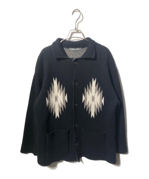 BEAMS Lights（ビームスライト）BEAMS Lights (ビームスライト) ネイティブ柄 カバーオール ブラック サイズ:Sの古着・服飾アイテム