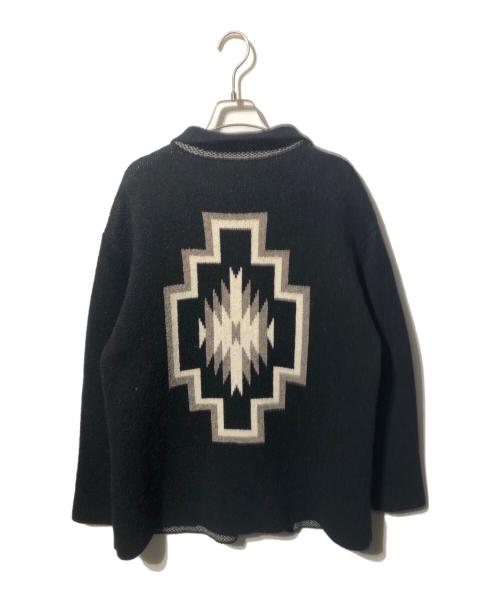 BEAMS Lights（ビームスライト）BEAMS Lights (ビームスライト) ネイティブ柄 カバーオール ブラック サイズ:Sの古着・服飾アイテム