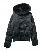 theoryセオリー）の古着「ブルーフォックスファーダウンジャケット」｜ブラック