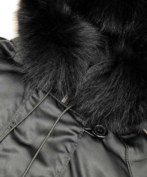 theory（セオリー）theory (セオリー) ブルーフォックスファーダウンジャケット ブラック サイズ:2の古着・服飾アイテム