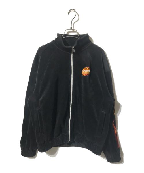 X-LARGE（エクストララージ）X-LARGE (エクストララージ) ベロアトラックジャケット ブラック サイズ:Ｌの古着・服飾アイテム