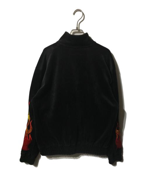 X-LARGE（エクストララージ）X-LARGE (エクストララージ) ベロアトラックジャケット ブラック サイズ:Ｌの古着・服飾アイテム