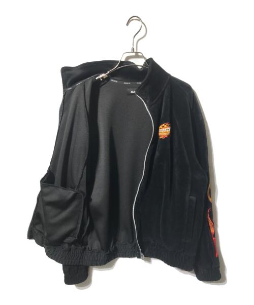 X-LARGE（エクストララージ）X-LARGE (エクストララージ) ベロアトラックジャケット ブラック サイズ:Ｌの古着・服飾アイテム