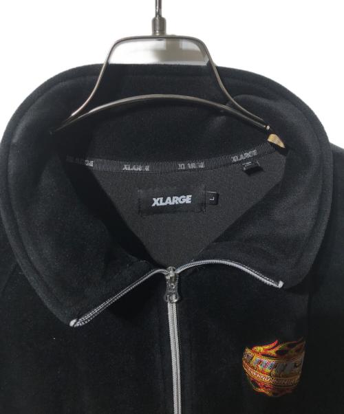 X-LARGE（エクストララージ）X-LARGE (エクストララージ) ベロアトラックジャケット ブラック サイズ:Ｌの古着・服飾アイテム