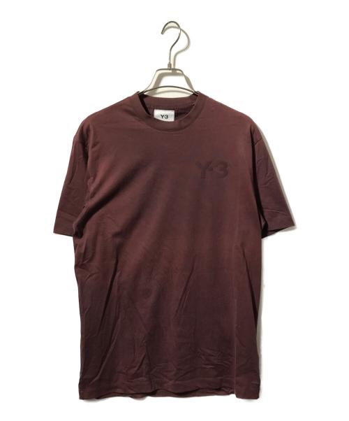 Y-3（ワイスリー）Y-3 (ワイスリー) クラシックロゴTシャツ ブラウン サイズ:XSの古着・服飾アイテム
