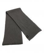 BATONERバトナ―）の古着「リブニットマフラー」｜ブラウン