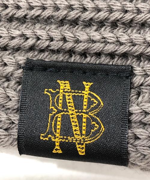 BATONER（バトナ―）BATONER (バトナ―) リブニットマフラー ブラウンの古着・服飾アイテム