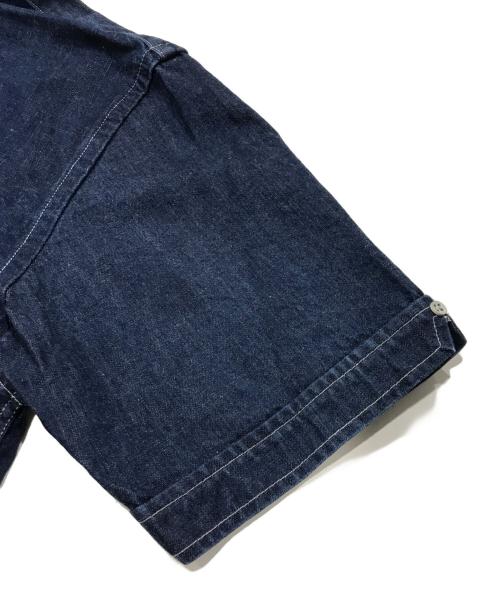 BONCOURA（ボンクラ）BONCOURA (ボンクラ) プルオーバー半袖デニムシャツ/半袖シャツ インディゴ サイズ:38の古着・服飾アイテム