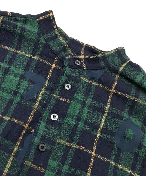 SOU・SOU（ソウソウ）SOU・SOU (ソウソウ) le coq sportif (ルコックスポルティフ) 長袖ワンピース/チェック柄ワンピース グリーン サイズ:Mの古着・服飾アイテム